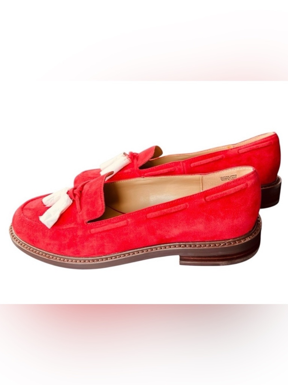 Ann Taylor Suede Tassel Loafers in Jubilee